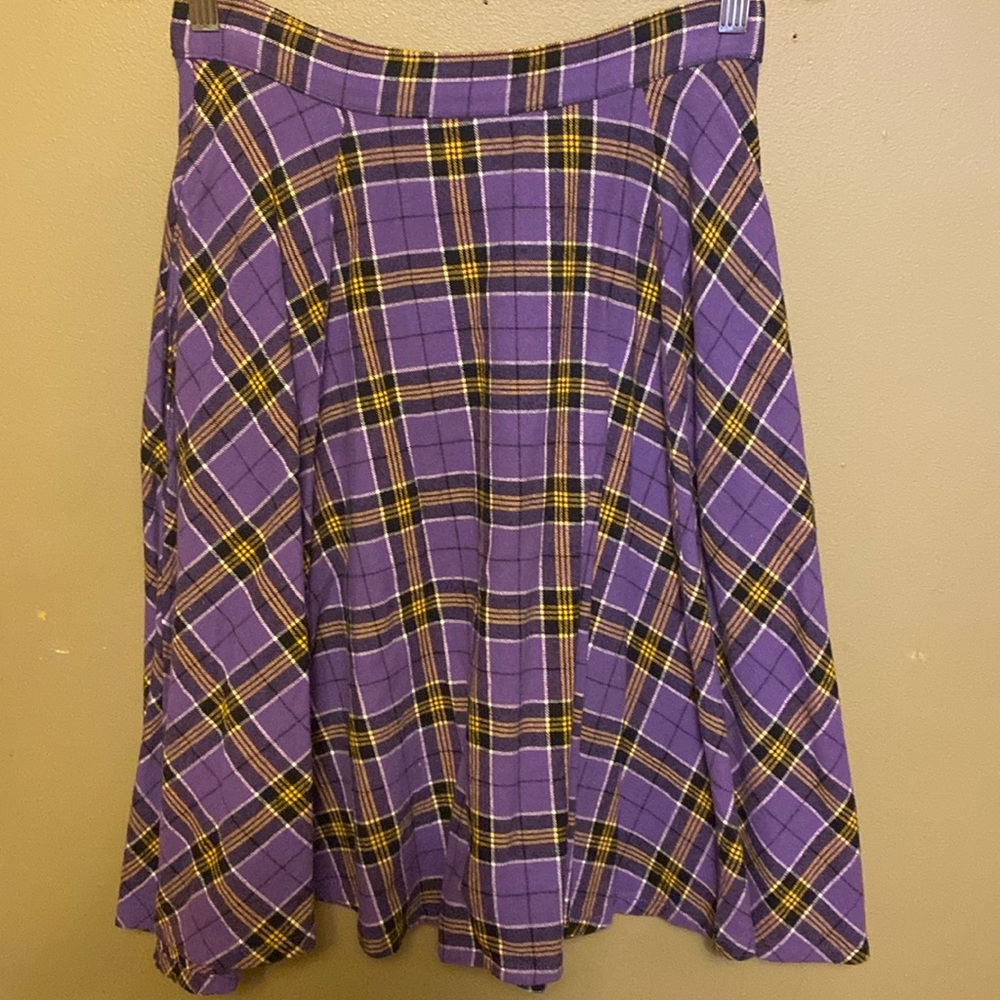 Sourpuss Flannel Plaid Skirt